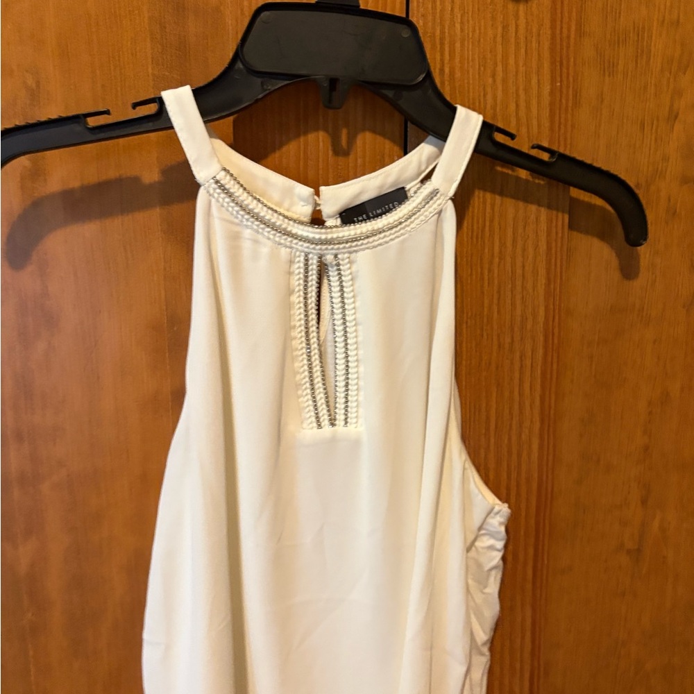 The Limited Cream Sleeveless Top